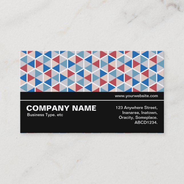 Halfway V3 - Hexagon Pattern 05 Business Card (Front)