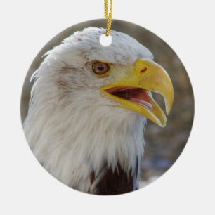 Haliaeetus leucocephalus ceramic ornament