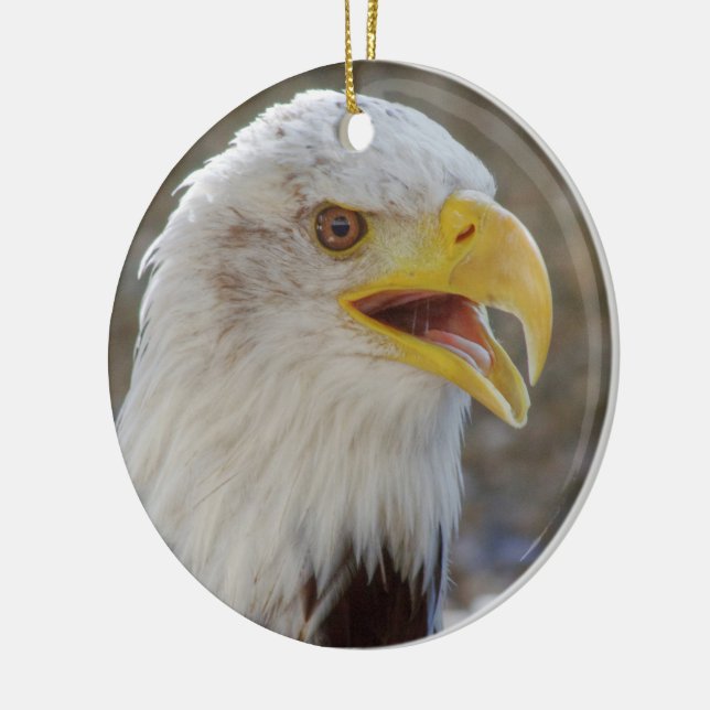 Haliaeetus leucocephalus ceramic ornament (Left)