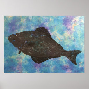 Halibut - 28" x 20" Poster