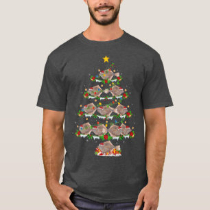 Halibut Fish Lover Xmas Lights Halibut Christmas T T-Shirt