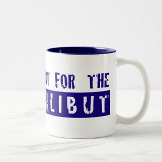 halibut type, halibut only, popurlonly Two-Tone coffee mug