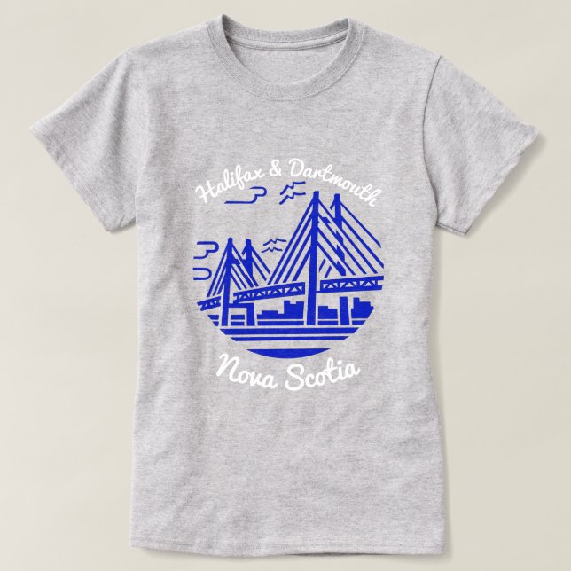 Halifax and Dartmouth Best friends Nova Scotia  T-Shirt (Design Front)