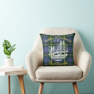 Halifax and Dartmouth Best friends Nova Scotia  Throw Pillow