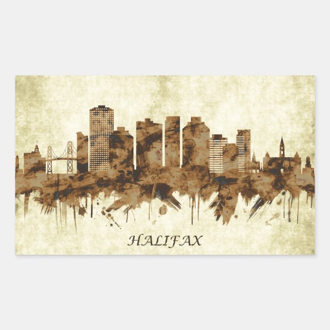 Halifax Canada Cityscape Sticker (Front)
