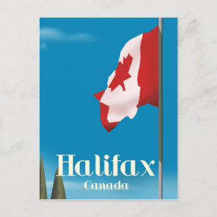 Halifax Canada Travel poster Postcard
