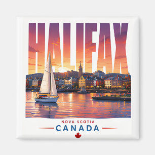 Halifax Canada Waterfront Harbour Travel Souvenir Magnet