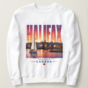 Halifax Canada Waterfront Harbour Travel Souvenir Sweatshirt