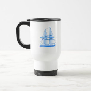 Halifax Coastal Nautical Sailing Sailor Travel Mug