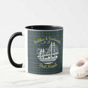 Halifax Dartmouth amis tartan café combo mug