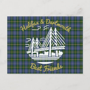 Halifax & Dartmouth Best friends buds postcard