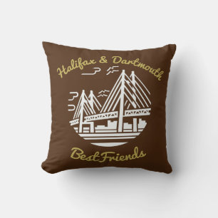 Halifax Dartmouth bestfriends pride Canada  Throw Pillow