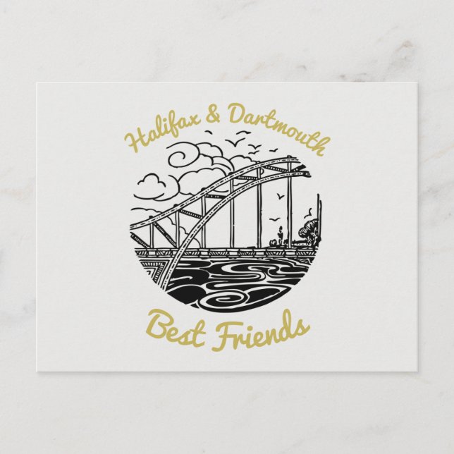 Halifax Dartmouth N.S Best Friends postcard (Front)