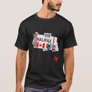Halifax Girl  Halifax Boarding Pass  Halifax T-Shirt