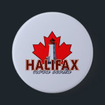 Halifax Lighthouse 3 Inch Round Button<br><div class="desc">Halifax Lighthouse</div>