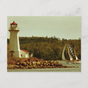 Halifax lighthouse postcard