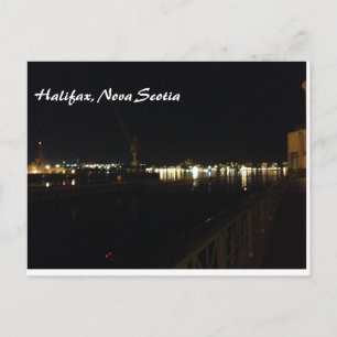 Halifax, Nova Scotia Night Postcard