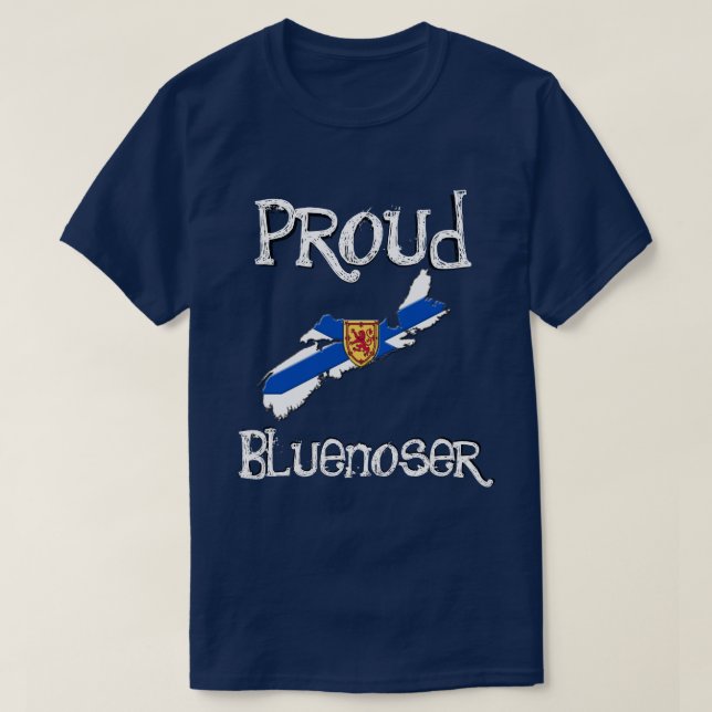 Halifax  Nova Scotia T-Shirt Proud Bluenoser (Design Front)