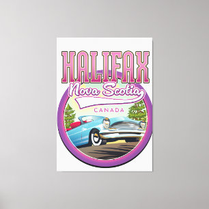 Halifax Nova Scotia travel logo  Canvas Print