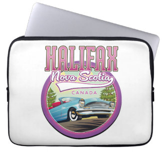 Halifax Nova Scotia travel logo  Laptop Sleeve