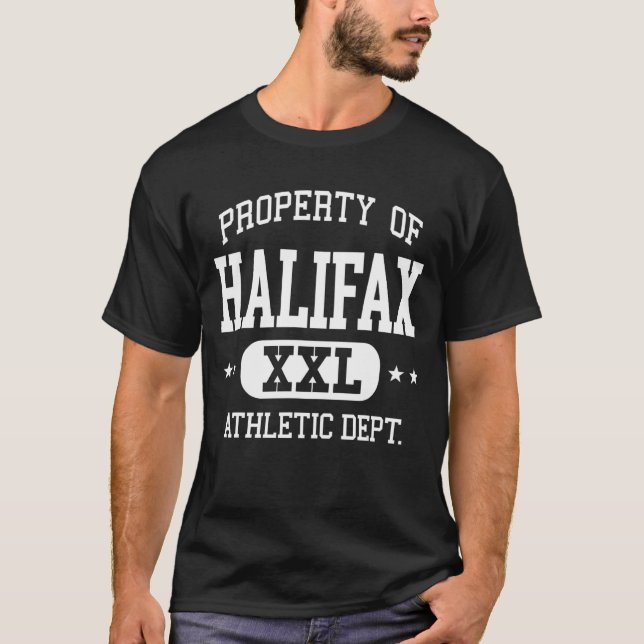 Halifax Retro Athletic Property Dept  1 T-Shirt (Front)