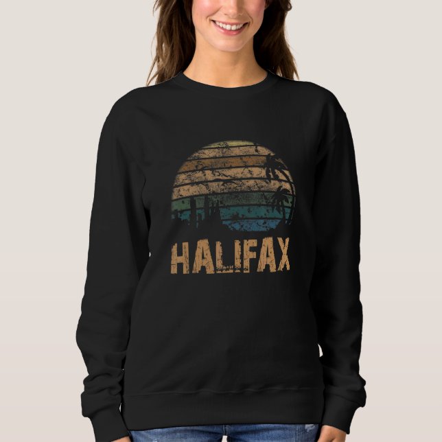 Halifax Vintage Sunset Distressed Sweatshirt (Front)