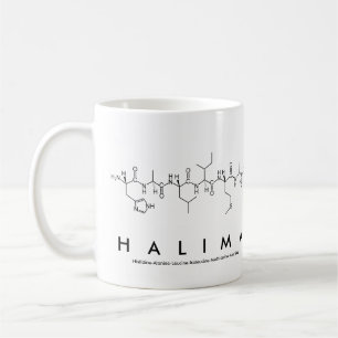 Halima peptide name mug