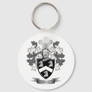 Hall Family Crest Coat of Arms Keychain