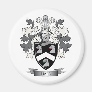 Hall Family Crest Coat of Arms Magnet
