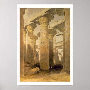 Hall of Columns, Karnak, from "Egypt and Nubia", V Poster
