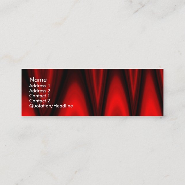 Hall of Flame Mini Business Card (Front)