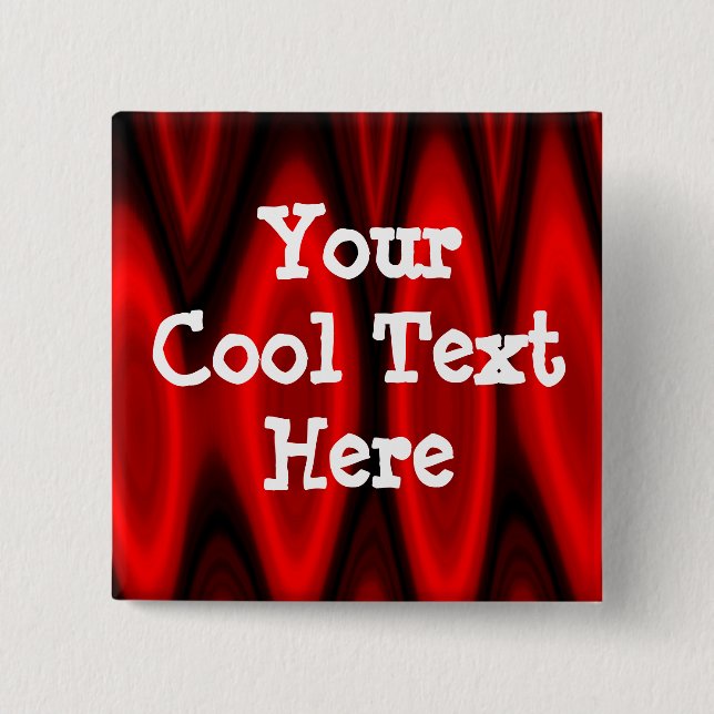 Hall of Flame Template - Customized 2 Inch Square Button (Front)