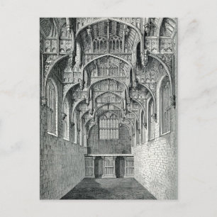 Hall of Hampton Court Palace Postcard
