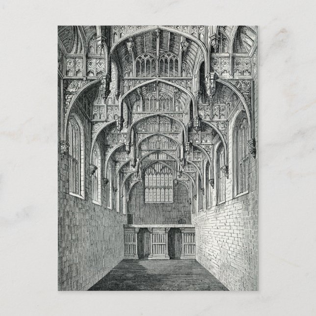 Hall of Hampton Court Palace Postcard (Front)