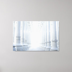 hall of justice wrapped canvas