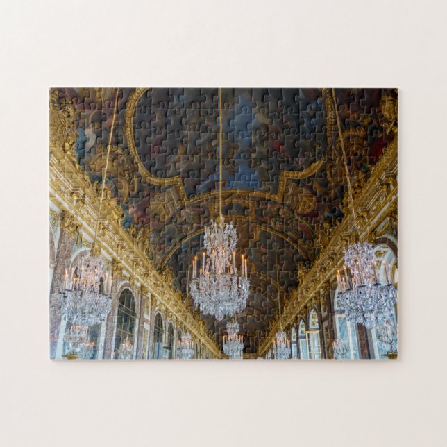 Hall of Mirrors in the Chateau de Versailles Jigsaw Puzzle (Horizontal)