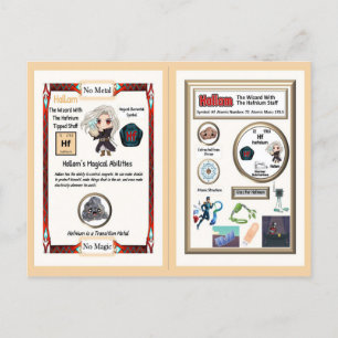 Hallam Wizard - Hafnium Element Postcard