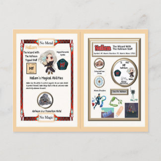 Hallam Wizard - Hafnium Element Postcard