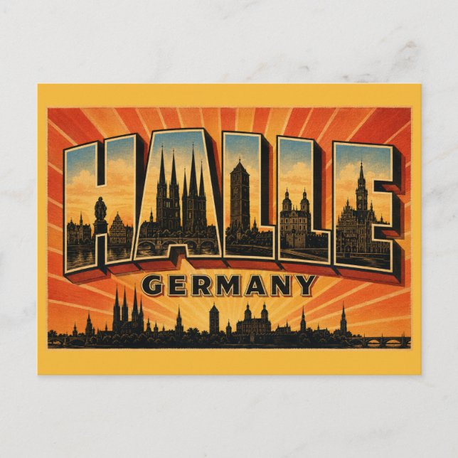 Halle Germany Marktkirche Postcard (Front)