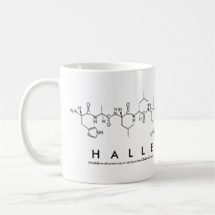 Halle peptide name mug