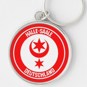 Halle (Saale) Round Emblem Keychain