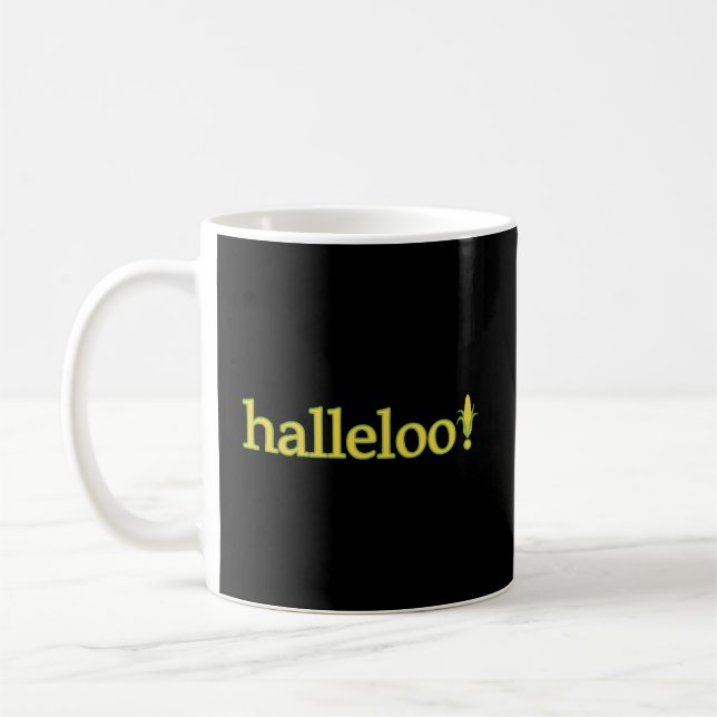 Halleloo Corn Queen Funny Drag Queen Coffee Mug (Left)