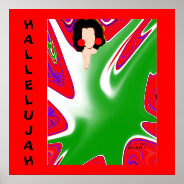 Hallelujah ! impression sur toile (Devant)