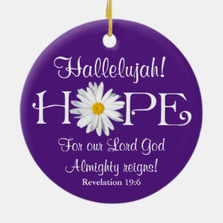Hallelujah! Lord God reigns! Ornament