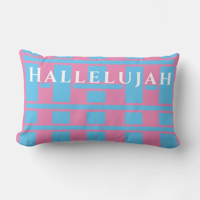 Hallelujah Lumbar Pillow (Front)