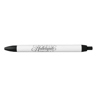 Hallelujah Monogram Black Ink Pen