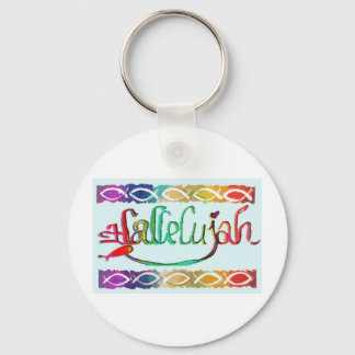 hallelujahFISH.jpg Keychain
