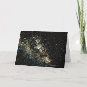 Halleys Comet in the Milky Way Card