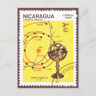 Halleys Comet Inner Planets Postcard