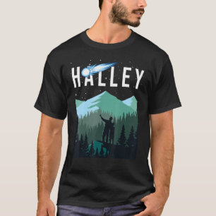 Halley's Comet Night Sky Solar System Space Astron T-Shirt